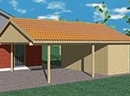 Carport med høj rejsning - CP001HR